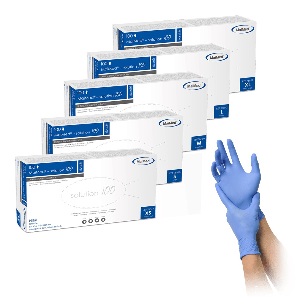 Nitril-Handschuhe"S" blau 100 St