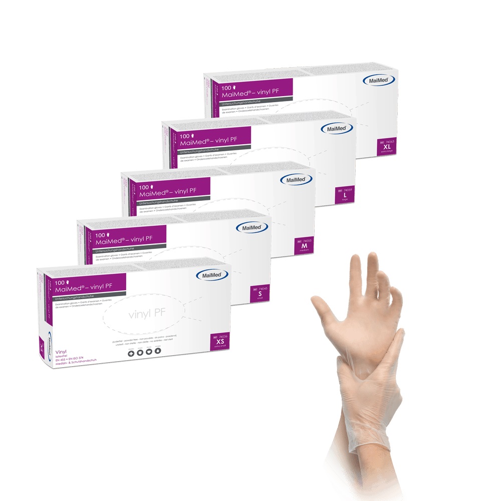 Vinyl-Handschuhe  100 St.  "S"