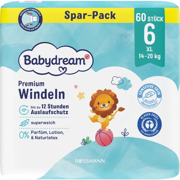 Premium Windel Größe 6+ Junior 15-21