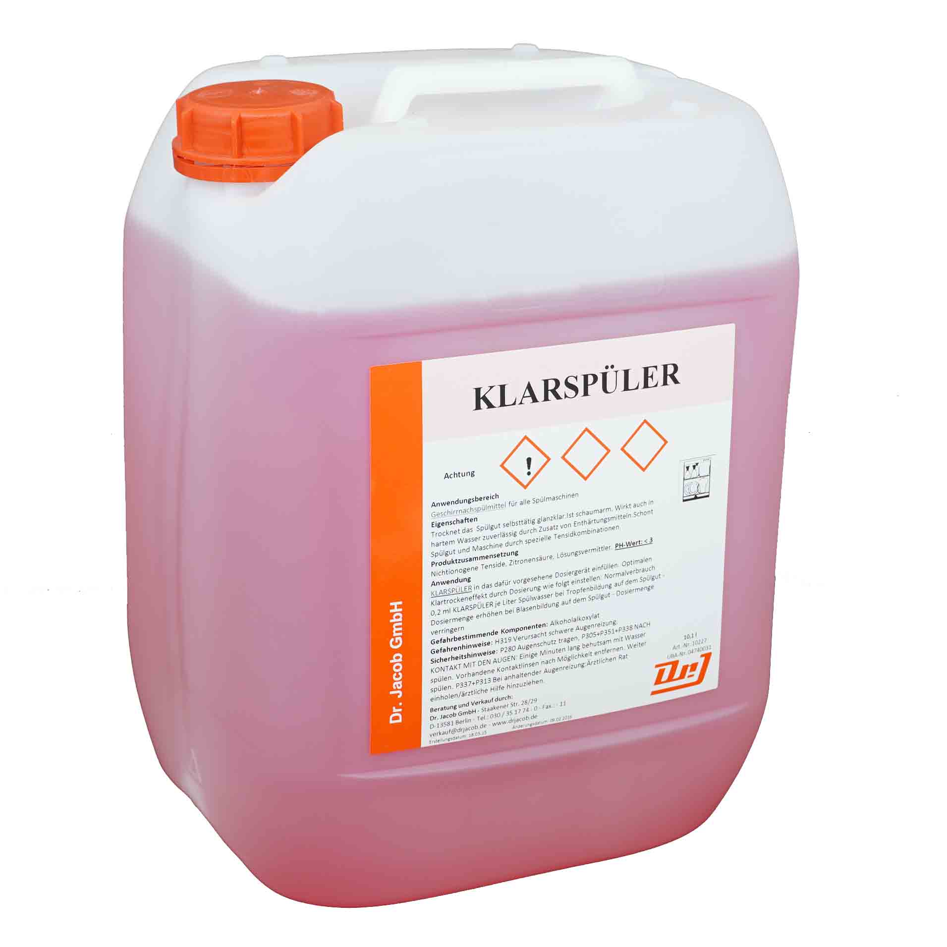 KLARSPÜLER 10.1 l