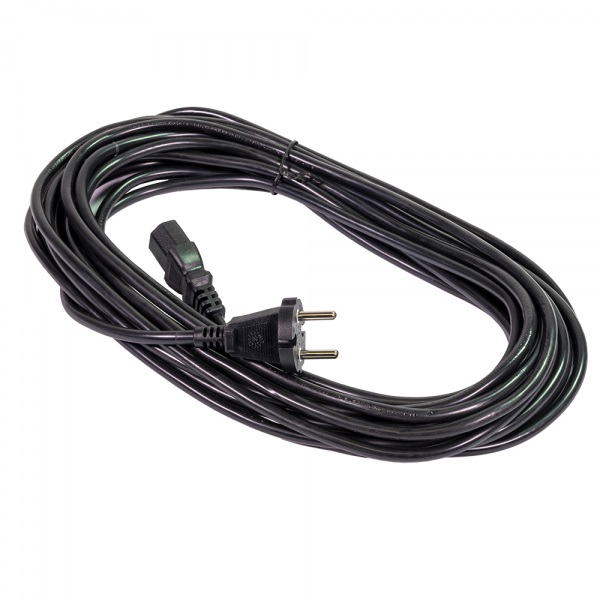 Netzkabel 10 m schwarz