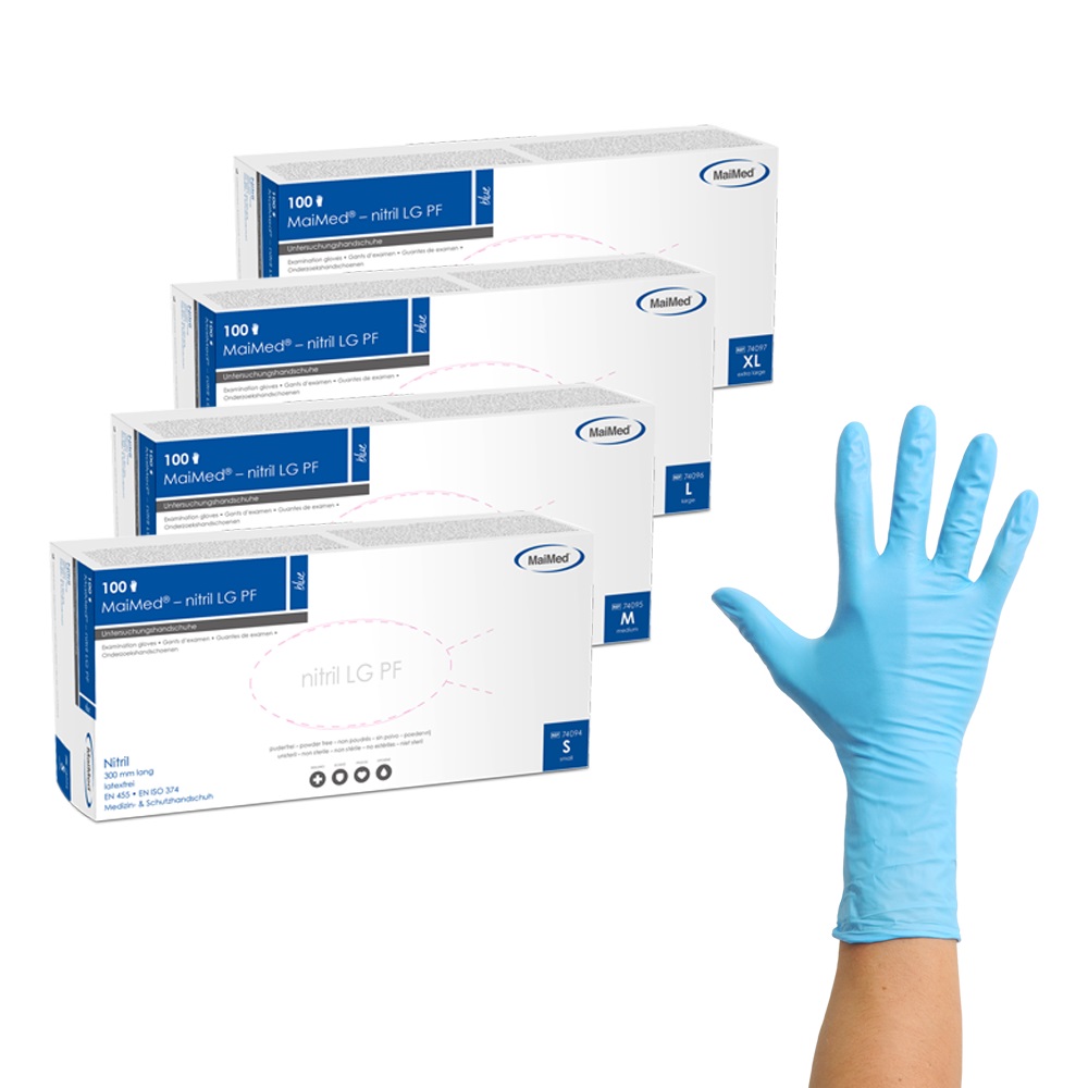 Nitril-Handschuhe"M"extralang 30cm